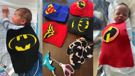 Halloween superhero capes crafted for babies at Orlando Health Winnie ...