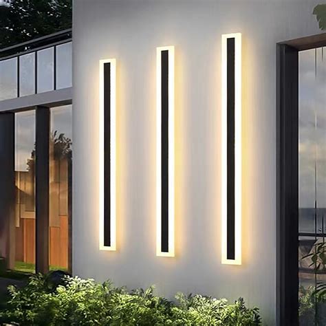 2026年 LED 屋外ウォールライト ip44 防水シンプルな屋外アイアンウォールライト 110-240v 20 ワット コレクション ...