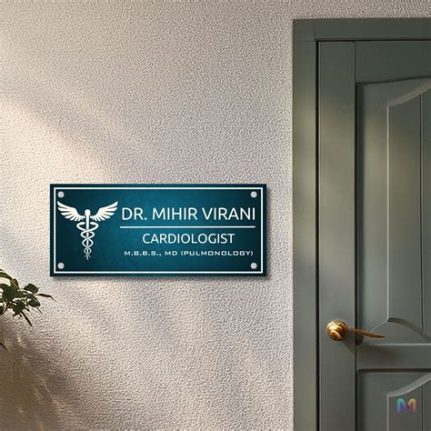 Vital Edge Name Plate - Doctor Name Plate (Acrylic), Name Plate for Doctors https://maagsdesigns ...