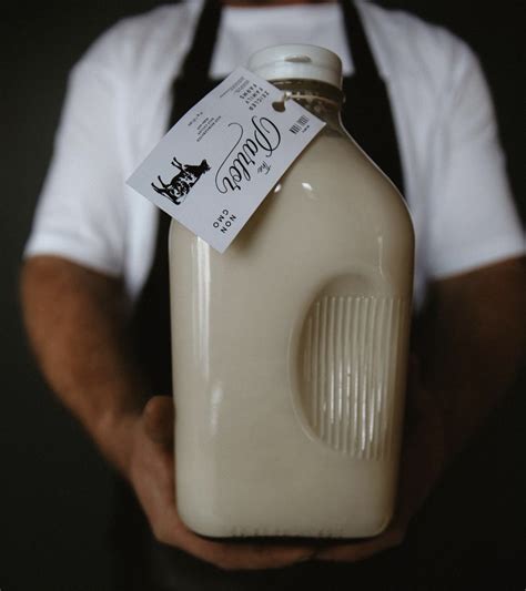 Half Gallon Of Milk Glass