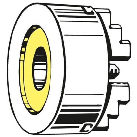 Three-jaw lathe chuck with recessed steel mount, DIN 702-4, External ...