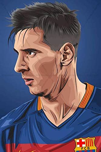Postere Lionel Messi Barcelona The Look Cartoon Poster Fanart, Styled ...