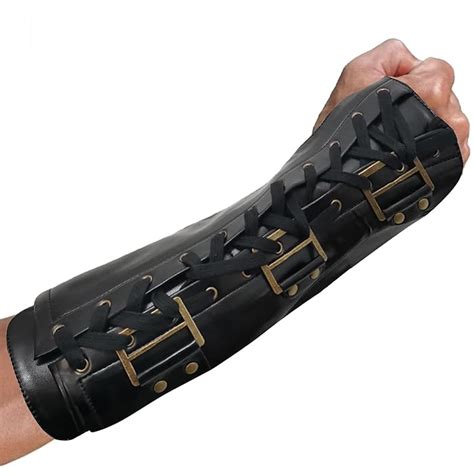 Buy BOMJJOR Michael Fingerless Armbrace Glove MJ Jackson BAD Leather ...