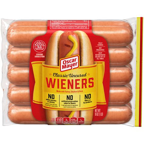Oscar Mayer Classic Uncured Hot Dogs, 10 ct - 16 oz Package - Walmart ...