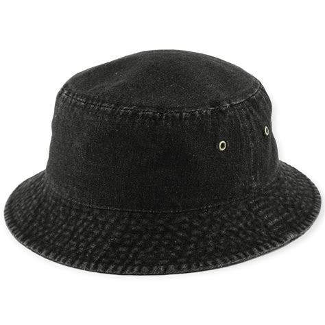 KB Ethos Bucket Hat Solid Fitted (Denim Black)