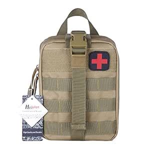 Huijukon Tactical MOLLE Rip-Away EMT Pouch Medical First Aid IFAK Pouch ...