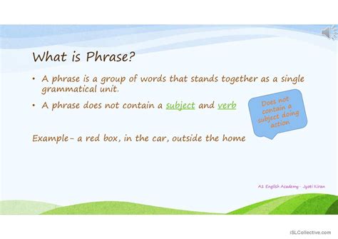 Phrases And Types