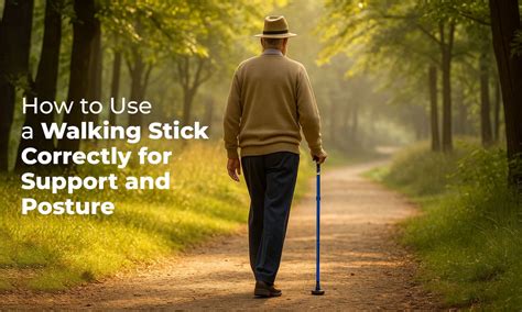 How to Use a Walking Stick Correctly for Support and Posture – Mexple