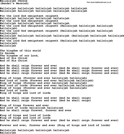 Chorus Words List at Alan Fortune blog