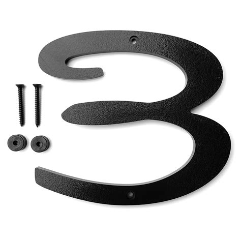 Mid Century House Numbers 3D Modern Copper House Numbers Floating In