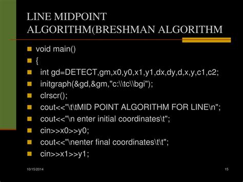 Image result for Computer Graphics Code for Line Drawing Function