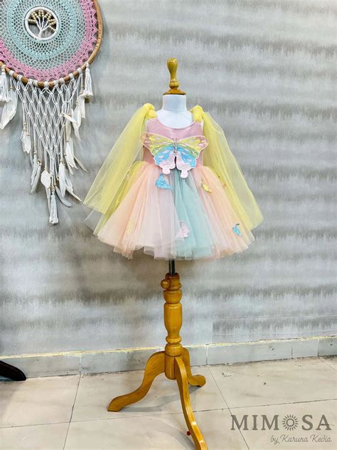 Pastel butterfly dress – MIMOSA