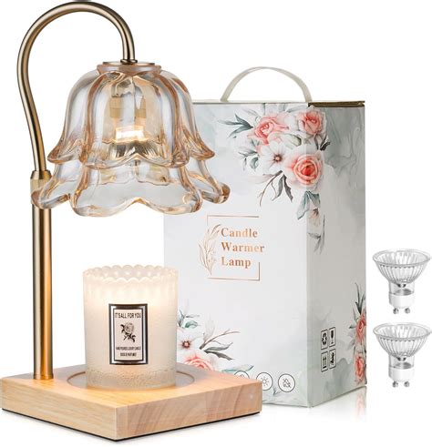 Amazon.com: Candeldo Candle Warmer Lamp with Timer: Flower Candle ...
