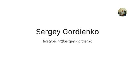 Sergey Gordienko — Teletype