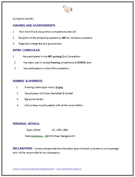 Computer Science Resume Example 的图像结果