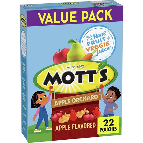 Mott's Fruit Flavored Snacks, Apple Orchard, Gluten Free Snack, Value ...
