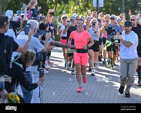 20 September 2023, Brandenburg, Frankfurt (Oder): Joyce Hübner, athlete ...
