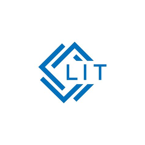 LIT letter logo design on white background. LIT creative circle letter ...