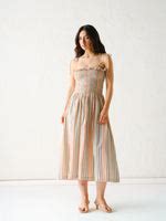 Women Leila Stripe Dress | Summer Vacation Style – Wild Cherry