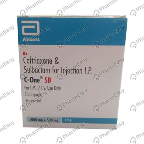 C One Sb Dry Vial Of 1 Powder For Injection: Uses, Side Effects, Price ...