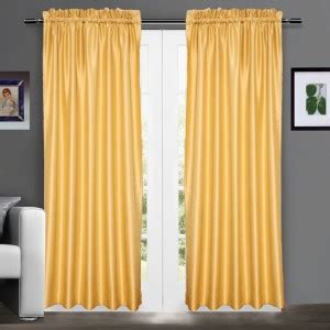 Zappy Cart 305 cm (10 ft) Dupion Room Darkening Window & Door Curtain ...