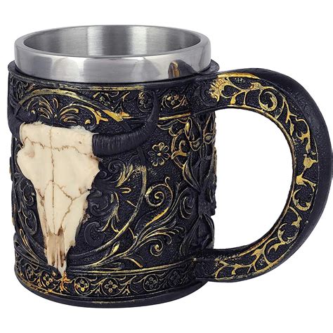 Buy Shivani Enterprises Resin and Steel 3D Angry Bull Design Coffee Mug ...