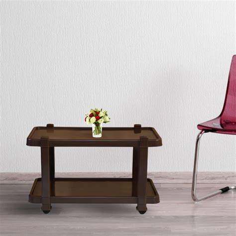 ITALICA Rectangular Plastic Table for Home/Glossy Finish Plastic Table ...
