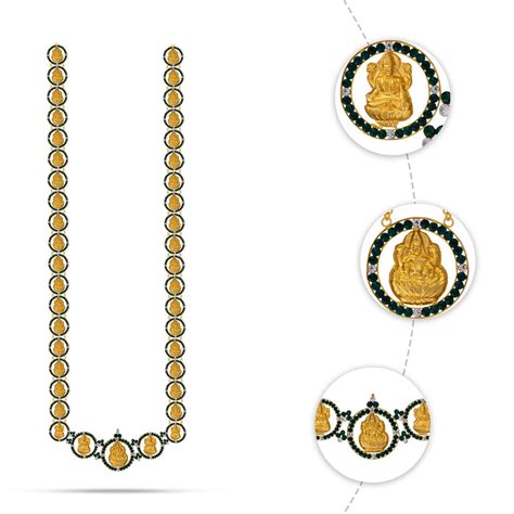 Lakshmi Chain | Antique Lakshmi Long Chain | Light Weight Lakshmi Chain