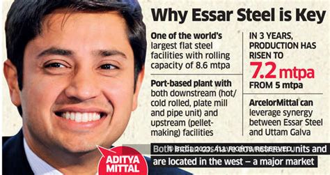 LN Mittal’s son Aditya may head new Essar Steel board - The Economic Times