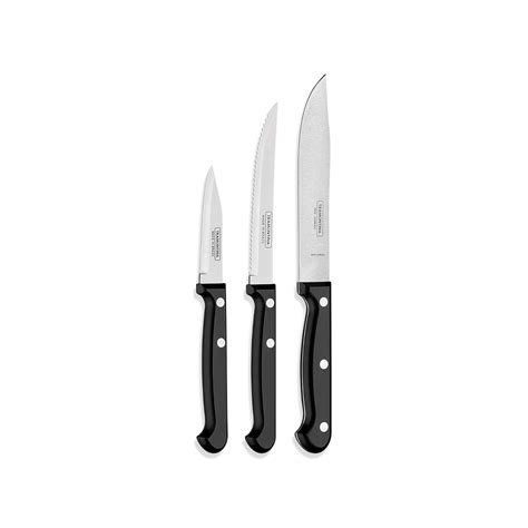 TRAMONTINA Ultracorte Set of 3 Knives | Stainless Steel Knife ...