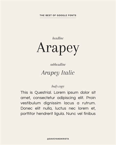 The Best Free Google Fonts That We Love for 2024 | Davey & Krista