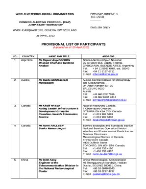 COMMON ALERTING PROTOCOL (CAP) Doc Template | pdfFiller