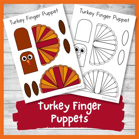 Thanksgiving Finger Puppets Printables | Fanny Printable