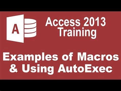 Image result for AutoExec Macro Access