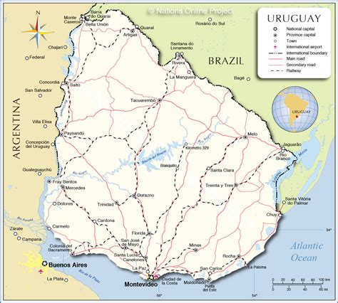 Uruguay Map, Uruguay Facts , Uruguay – PSPMPV
