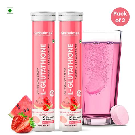 Buy L-Glutathione Effervescent with Vitamin C for Skin Glow