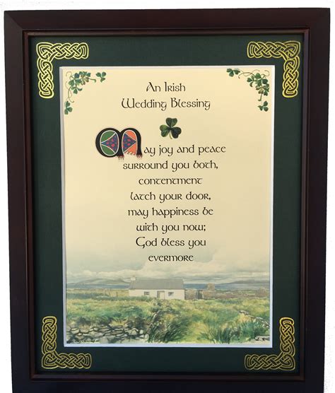 Irish Wedding Blessing Personalized Framed Blessing Irish | Etsy
