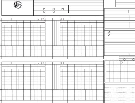 Usa Volleyball Score Sheet Example at Janie Davis blog
