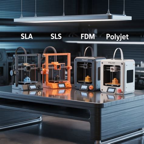 FDM, SLA, SLS & PolyJet: Comparing 3D Printing Technologies in 2025
