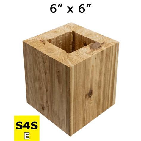 8x8 Engineered Column – Western Red Cedar S4S | Cedar Timber Post