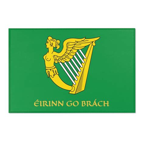 Eirinn Go Brach, 36x24 Door Mat, St. Patrick's Day, Ireland, Irish ...