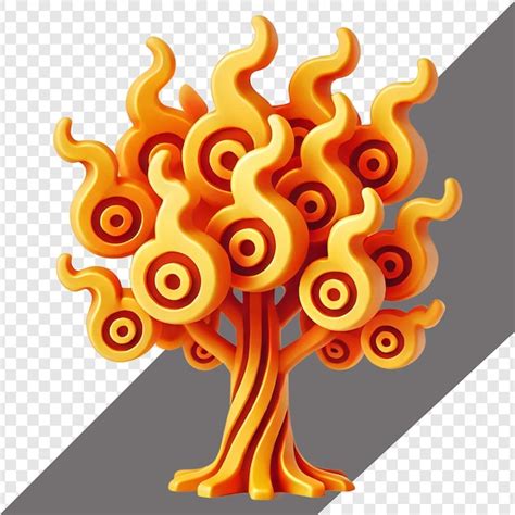 Cartoonish 3d tree isolated on transparent background | Premium AI ...