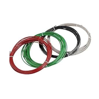 5M Green/RED/Black/Transparent Color PVC Plastic Coated Stainless Steel ...