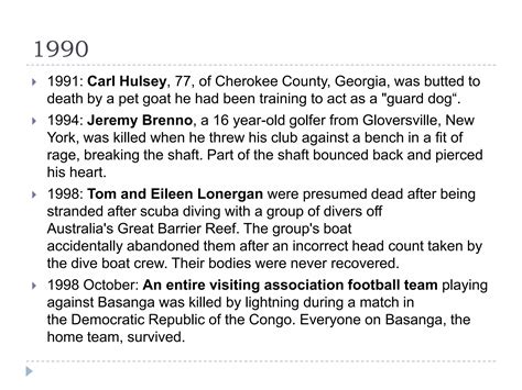 List Of Unusual Deaths