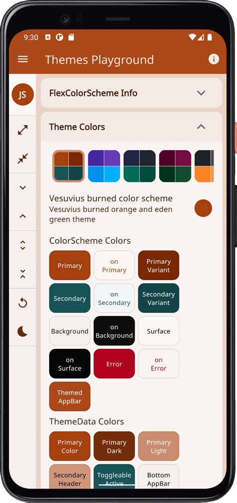 Image result for Flutter Color Theme Visualizer