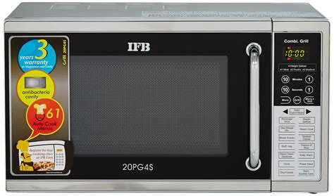 IFB 20 L Grill Microwave Oven (20PG4S, Black/Silver) : Amazon.in: Home ...