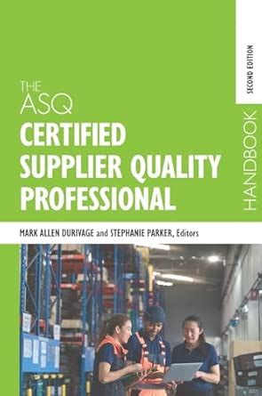Buy The ASQ Certified Supplier Quality Professional Handbook Book ...