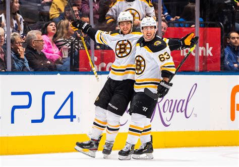 Boston Bruins wingers David Pastrnak and Brad Marchand have NHL's best ...