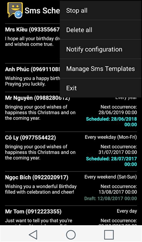 SMS Scheduler - App on Amazon Appstore