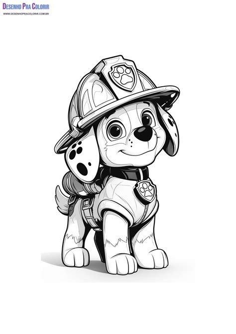 Paw Patrol Colouring Pages Marshall - Molon Printable